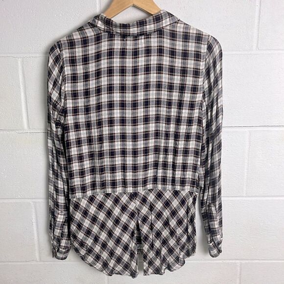 Lucky Brand plaid button up long sleeve shirt - Picture 5 of 6